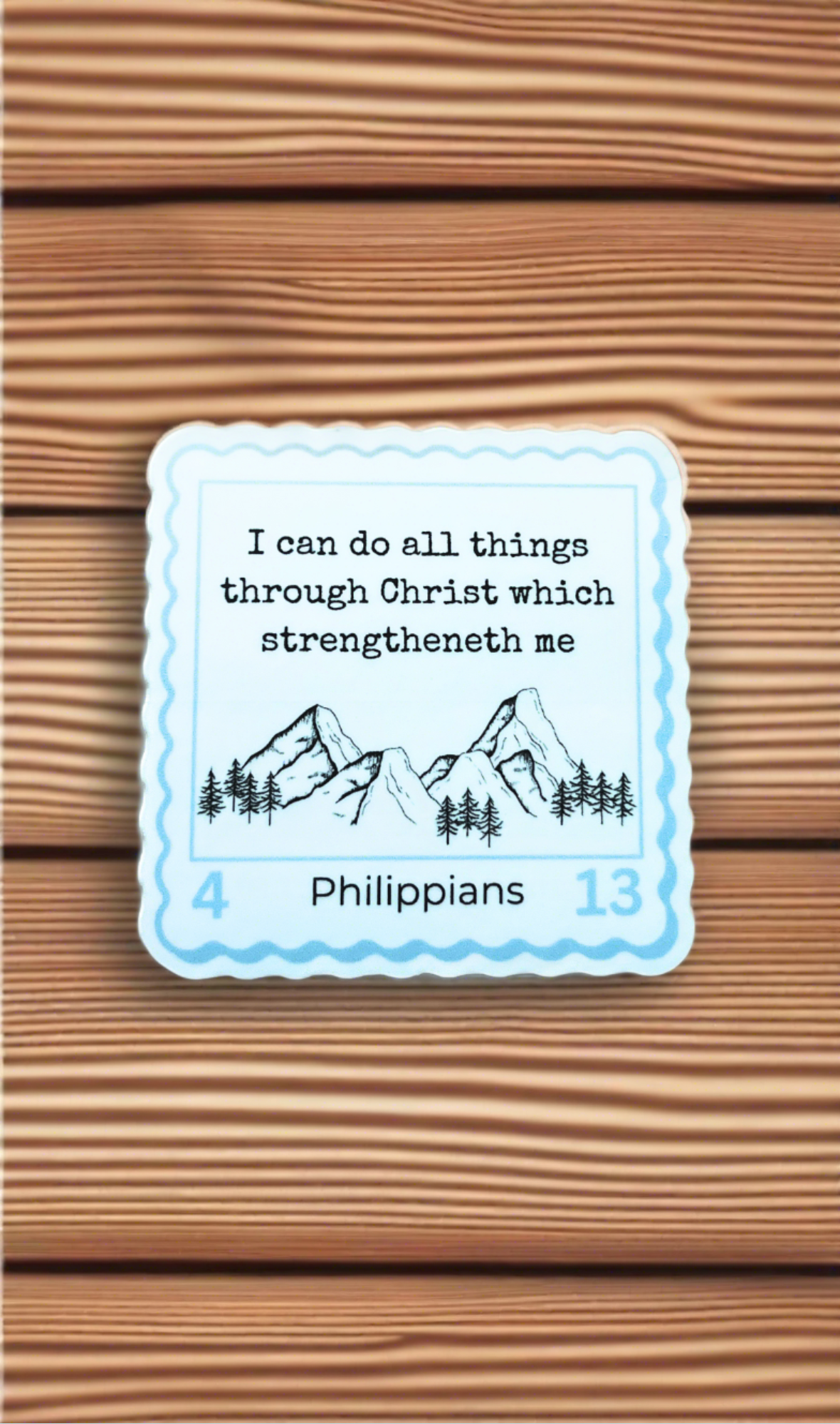 Philippians 4:13 Vinyl Sticker