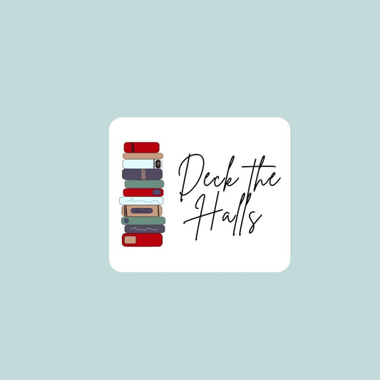 Deck the Halls die-cut sticker